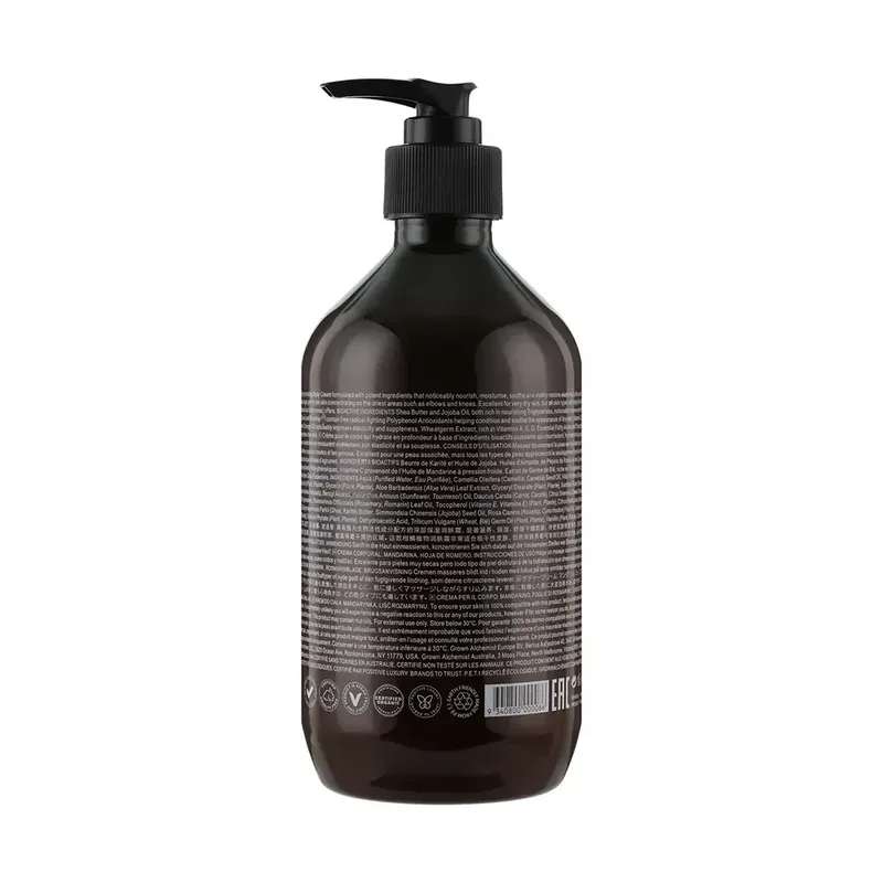 Grown Alchemist Body Cream: Mandarin, Rosemary Leaf 500 мл