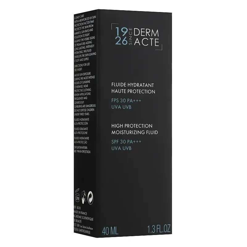 Academie Derm Acte High Protection Moisturizing Fluid SPF 30 UVA/UVB/PA+++ 30 мл