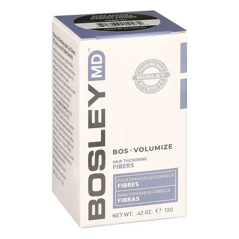 Bosley MD Bos Volumize Hair Thickening Fibers Dark Brown 12 гр