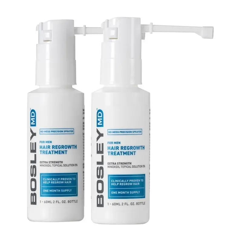 Bosley MD Hair Regrowth Treatment (For Man) Minoxidil Topical Solution 5% 2*60 мл спрей