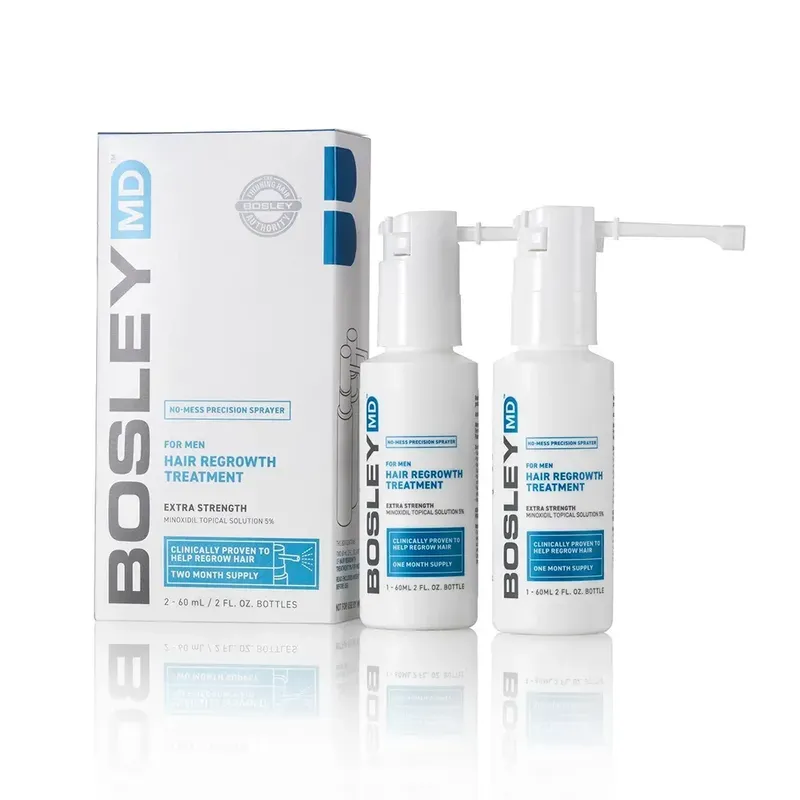 Bosley MD Hair Regrowth Treatment (For Man) Minoxidil Topical Solution 5% 2*60 мл спрей