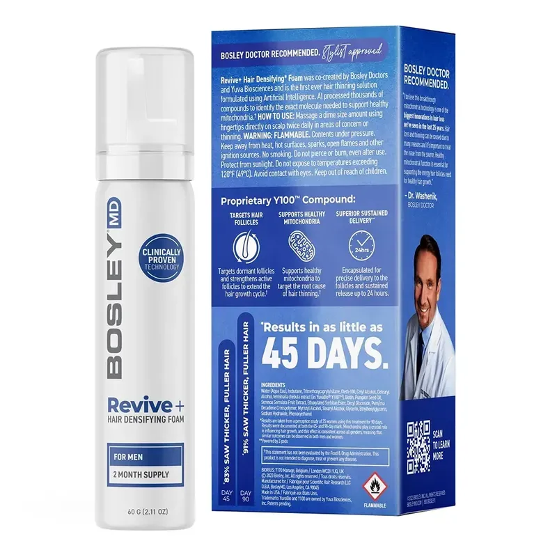 Bosley MD Revive+ Densifying Foam for Men 60 мл