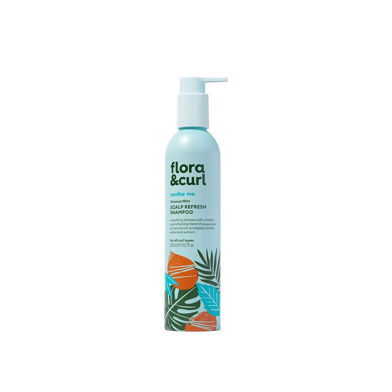 Flora & Curl Soothe Me Coconut Mint Scalp Refresh Shampoo 300 мл
