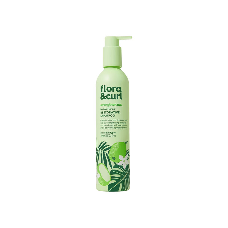 Flora & Curl Strengthen Me Baobab Marula Restorative Shampoo 300 мл