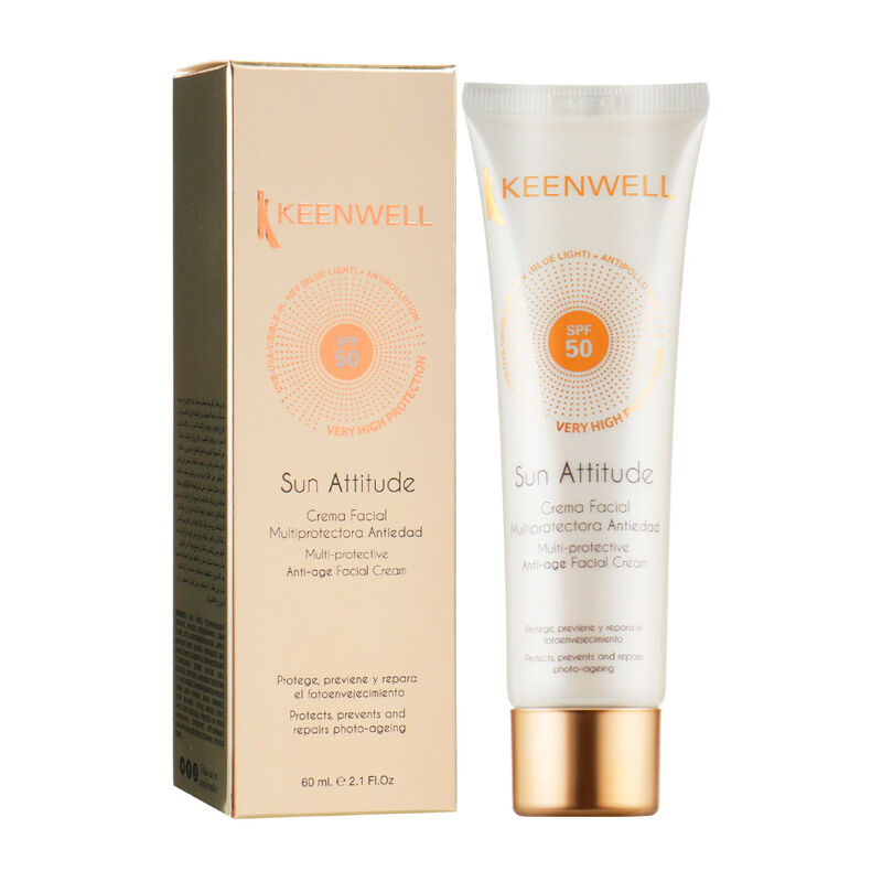 Keenwell Sun Attitude CC Multi-Protective Anti-Age Color Correcting Facial Cream SPF 50 60 мл