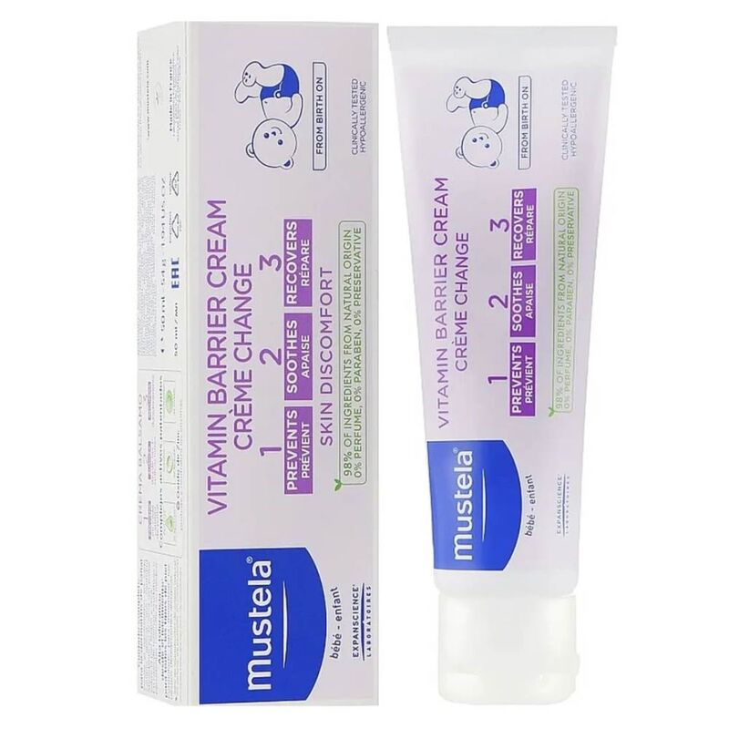 Mustela Vitamin Barrier Cream 123 100 мл
