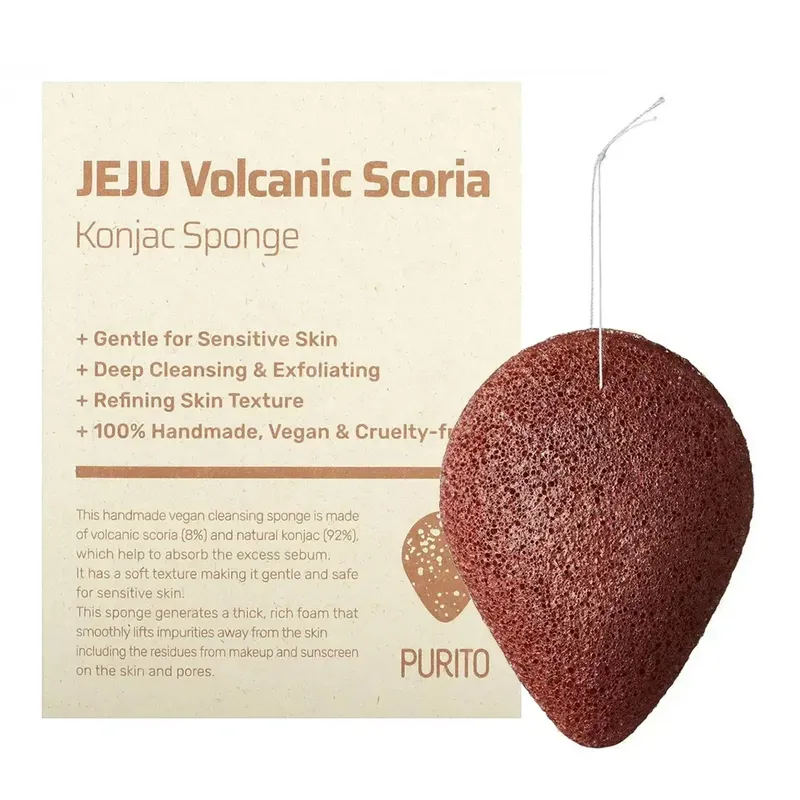 Purito Jeju Volcanic Scoria Konjac Sponge 1 шт